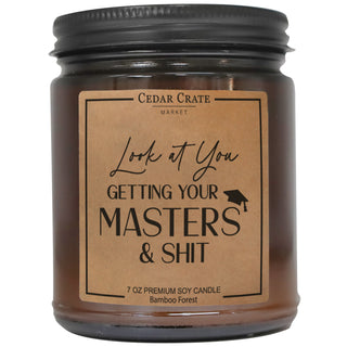 Look At You Getting Your Masters And Shit Amber Jar