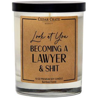 Look At You Becoming A Lawyer And Shit Soy Candle