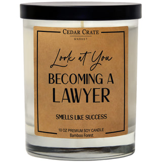 Look At You Becoming A Lawyer Smells Like Success Soy Candle