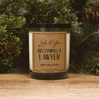 Look At You Becoming A Lawyer Smells Like Success Soy Candle