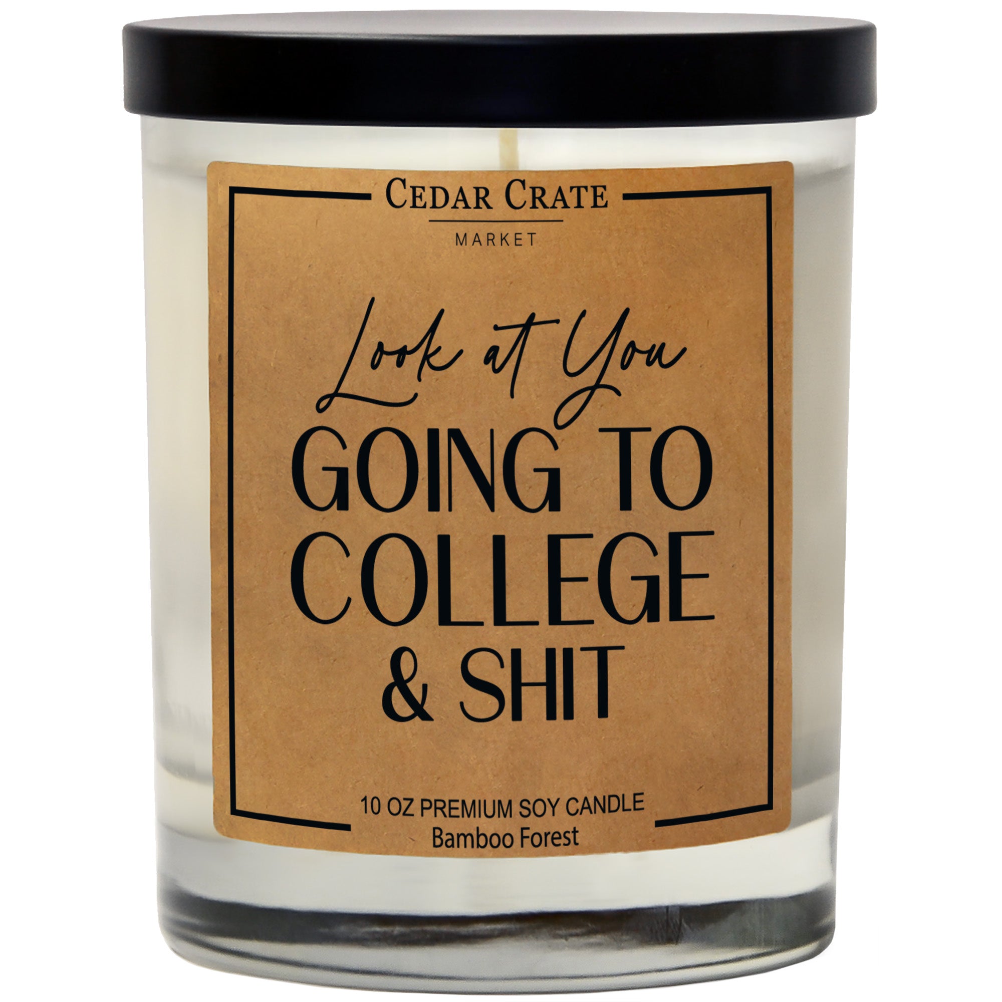 Look at You Going To College And Shit Soy Candle