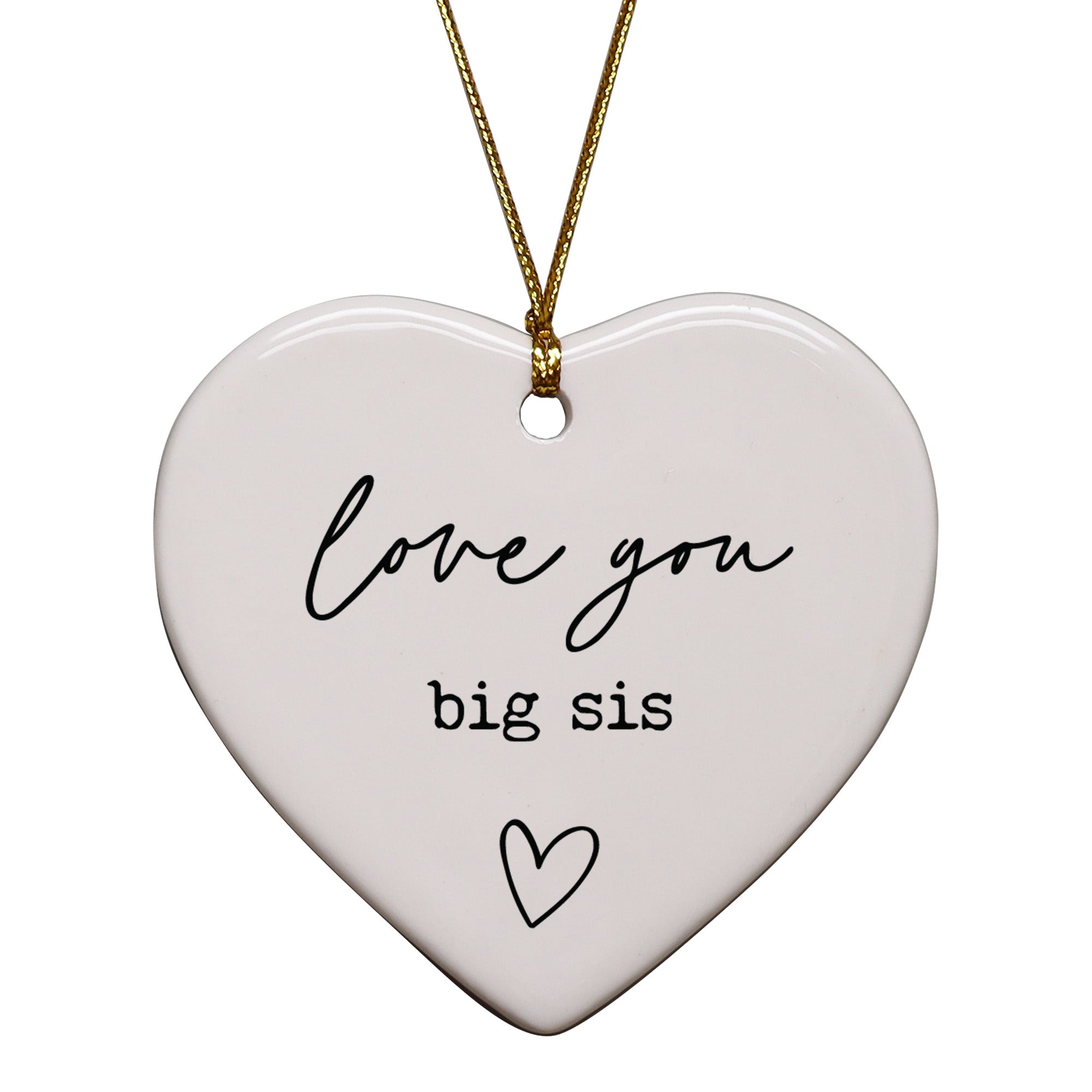 Love You Big Sis Keepsake Ornament