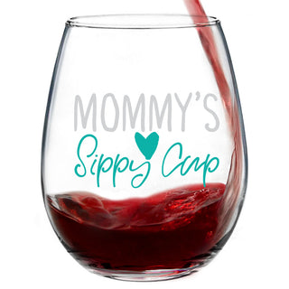 Mommy's Sippy Cup Wine Glass - Last Chance!