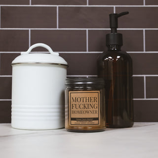 Mother Fucking Homeowner Amber Jar