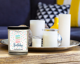 Happy Birthday Confetti Soy Candle