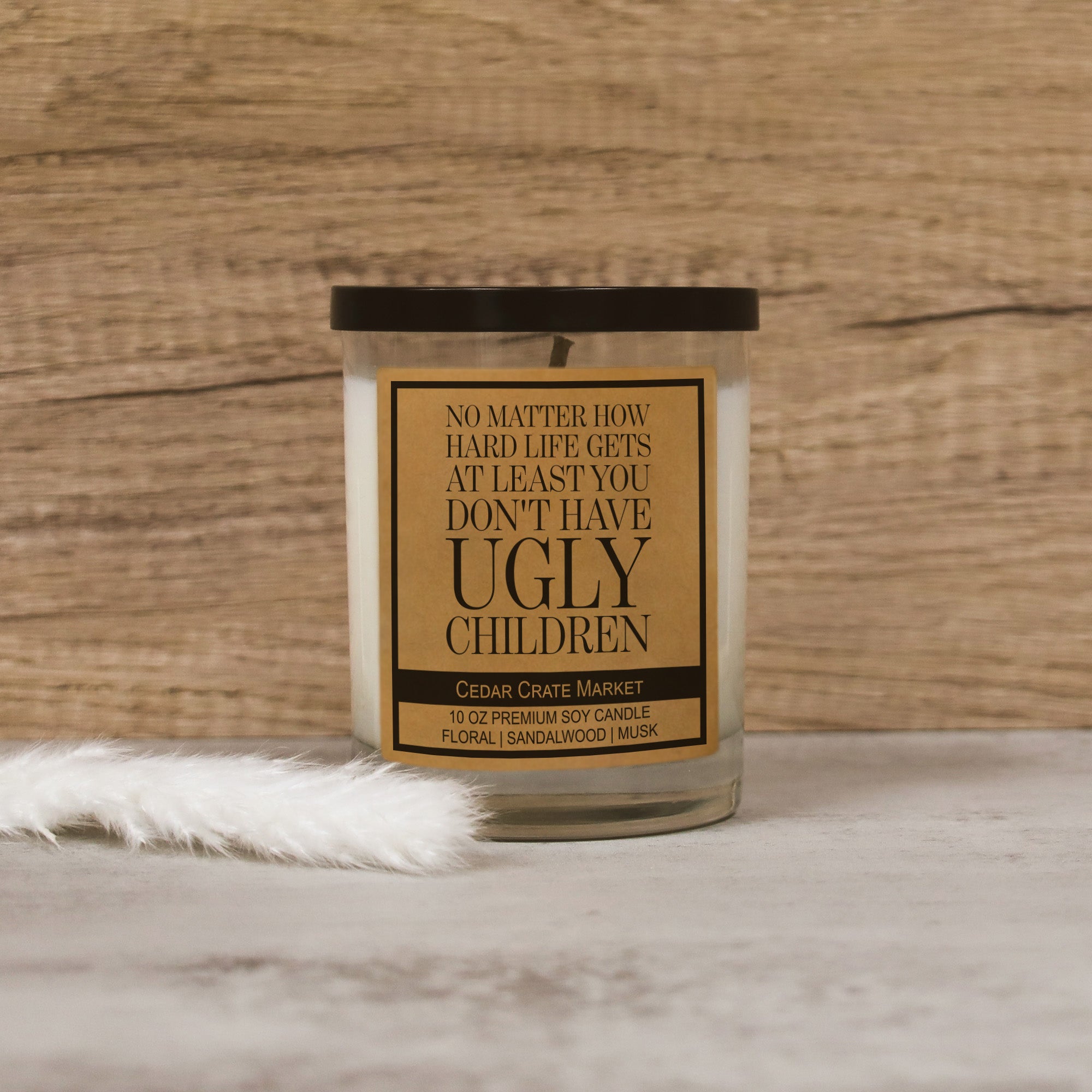 No Matter How Hard Life Gets, At Least You Don't Have Ugly Children Soy Candle