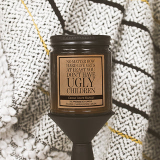 No Matter How Hard Life Gets Amber Jar