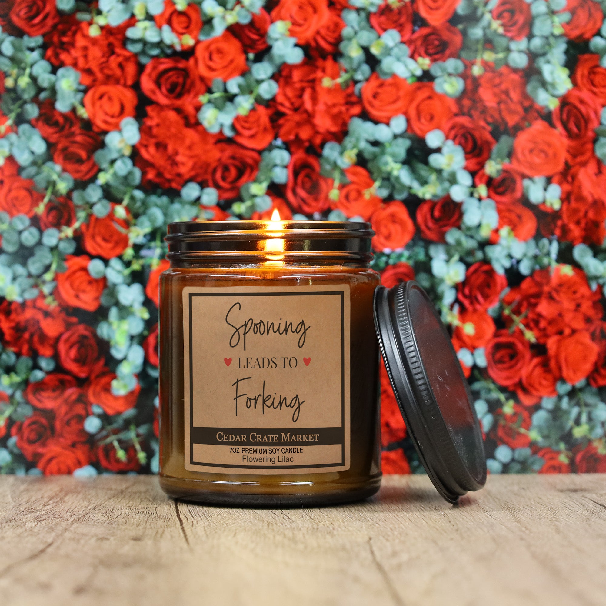 Spooning Leads To Forking Amber Jar