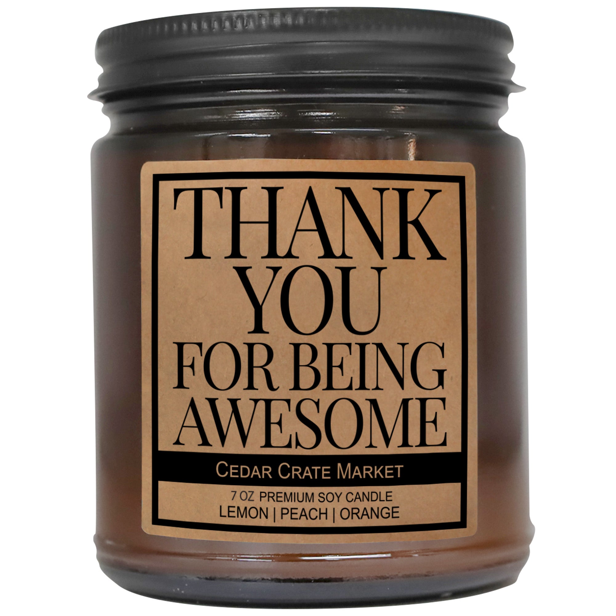 Thank You for Being Awesome Amber Jar