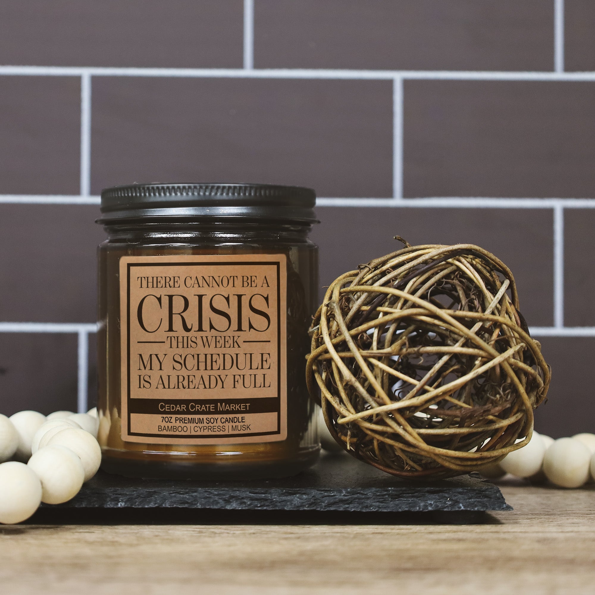 There Cannot Be A Crisis This Week Amber Jar