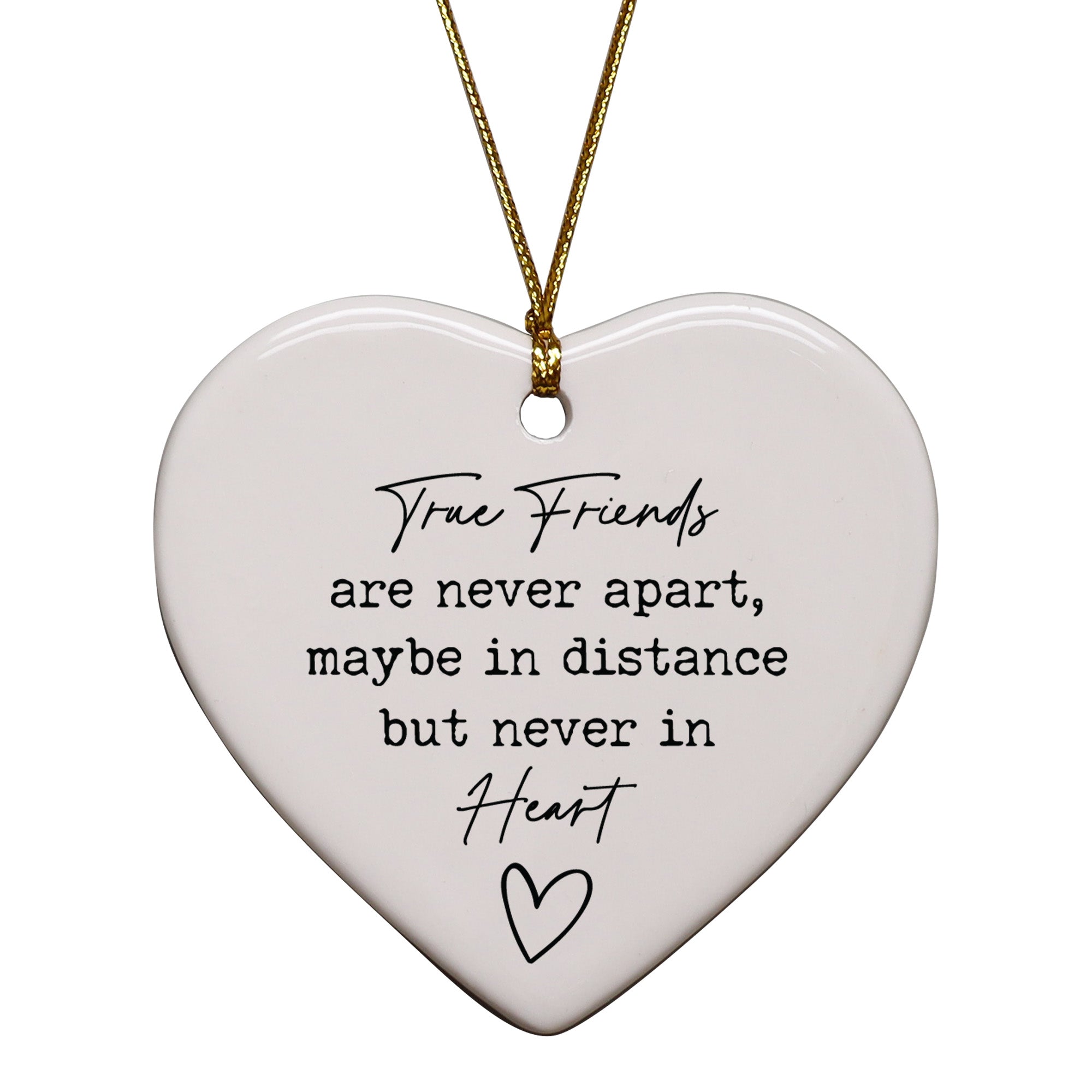 True Friends Are Never Apart Keepsake Ornament