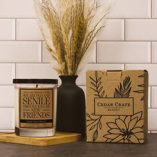 We'll Be Friends Until We Are Old and Senile Then We Will Be New Friends Soy Candle