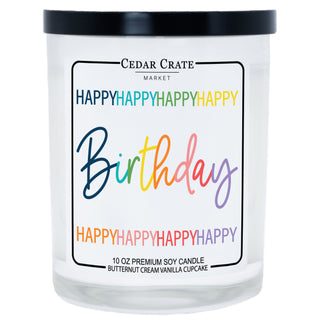 Happy Happy Happy Happy Birthday Soy Candle