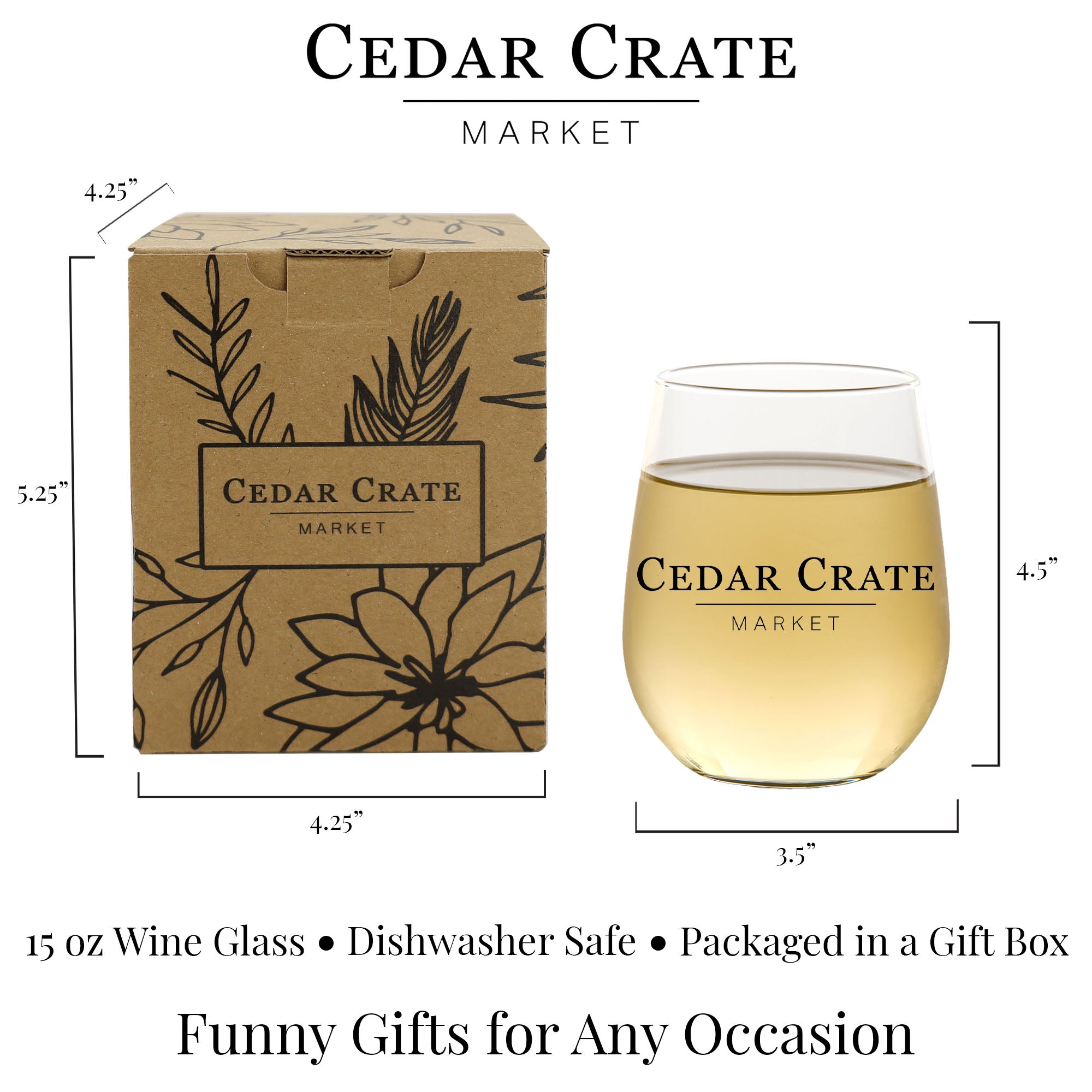 Adios Fake ID - Wine Glass