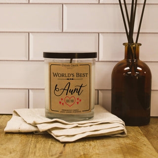 World's Best Aunt Love You Soy Candle