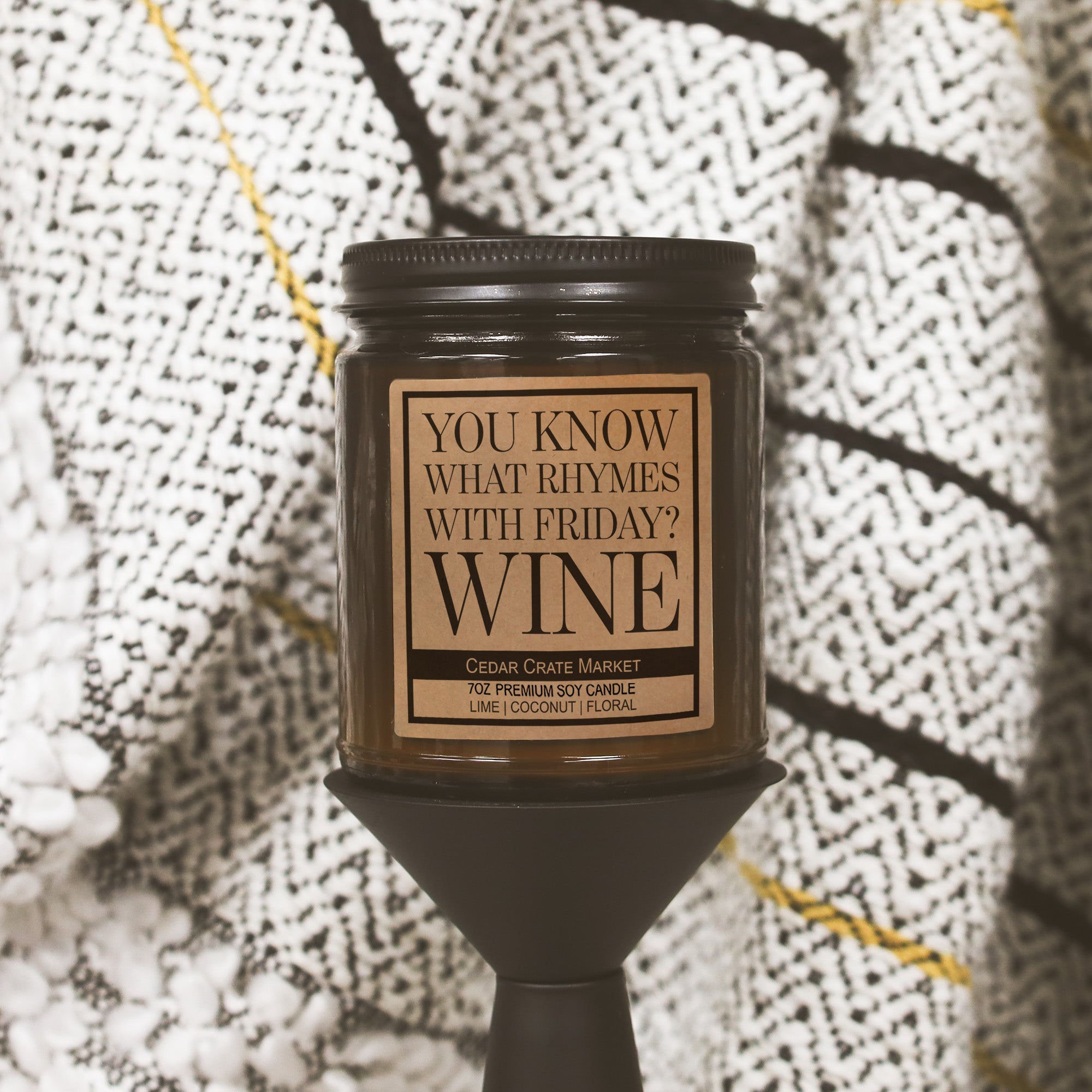 You Know What Rhymes With Friday? Wine Amber Jar