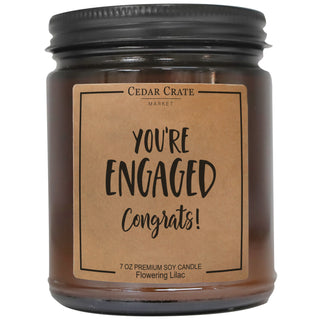 You're Engaged Congrats! Amber Jar