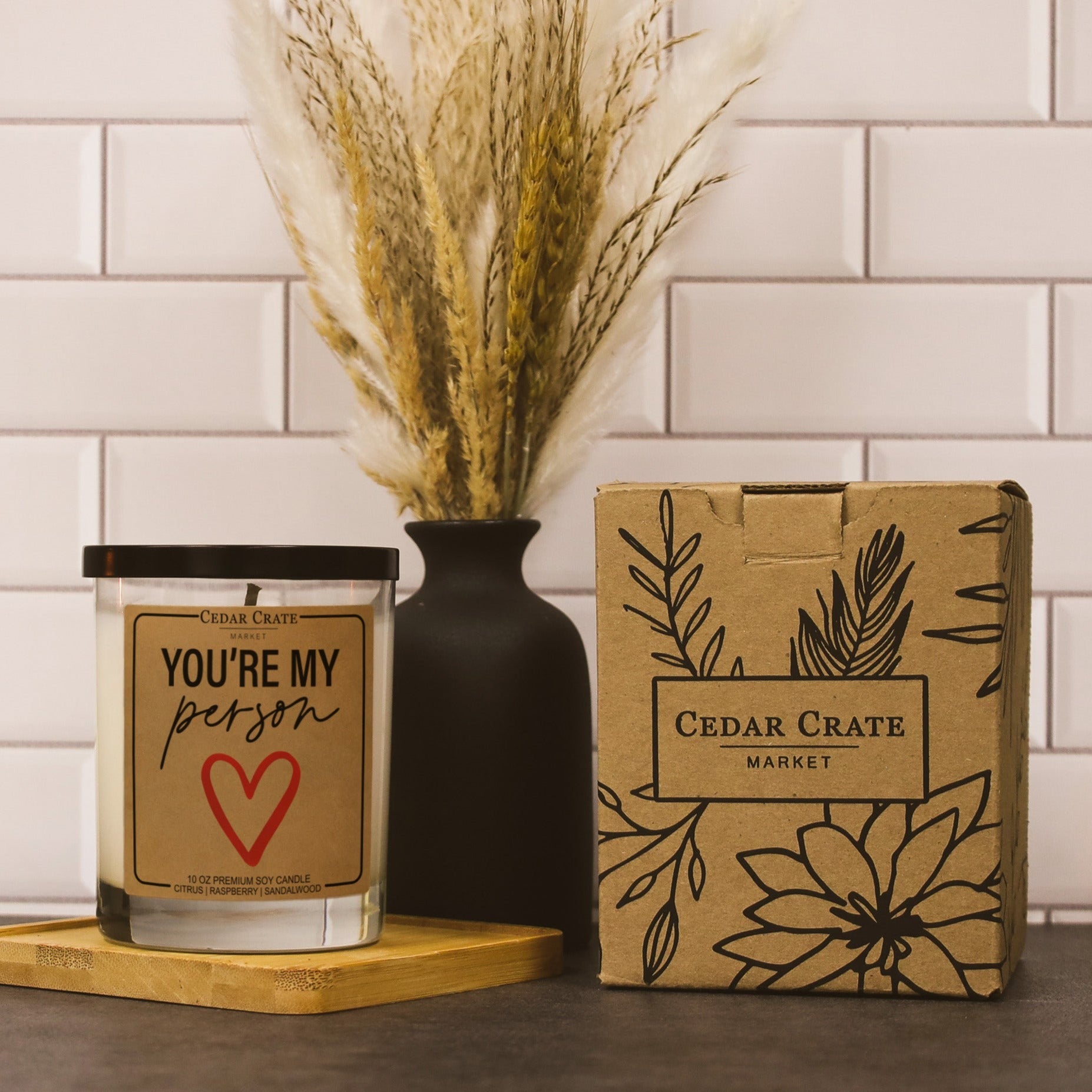 You're My Person Soy Candle - White