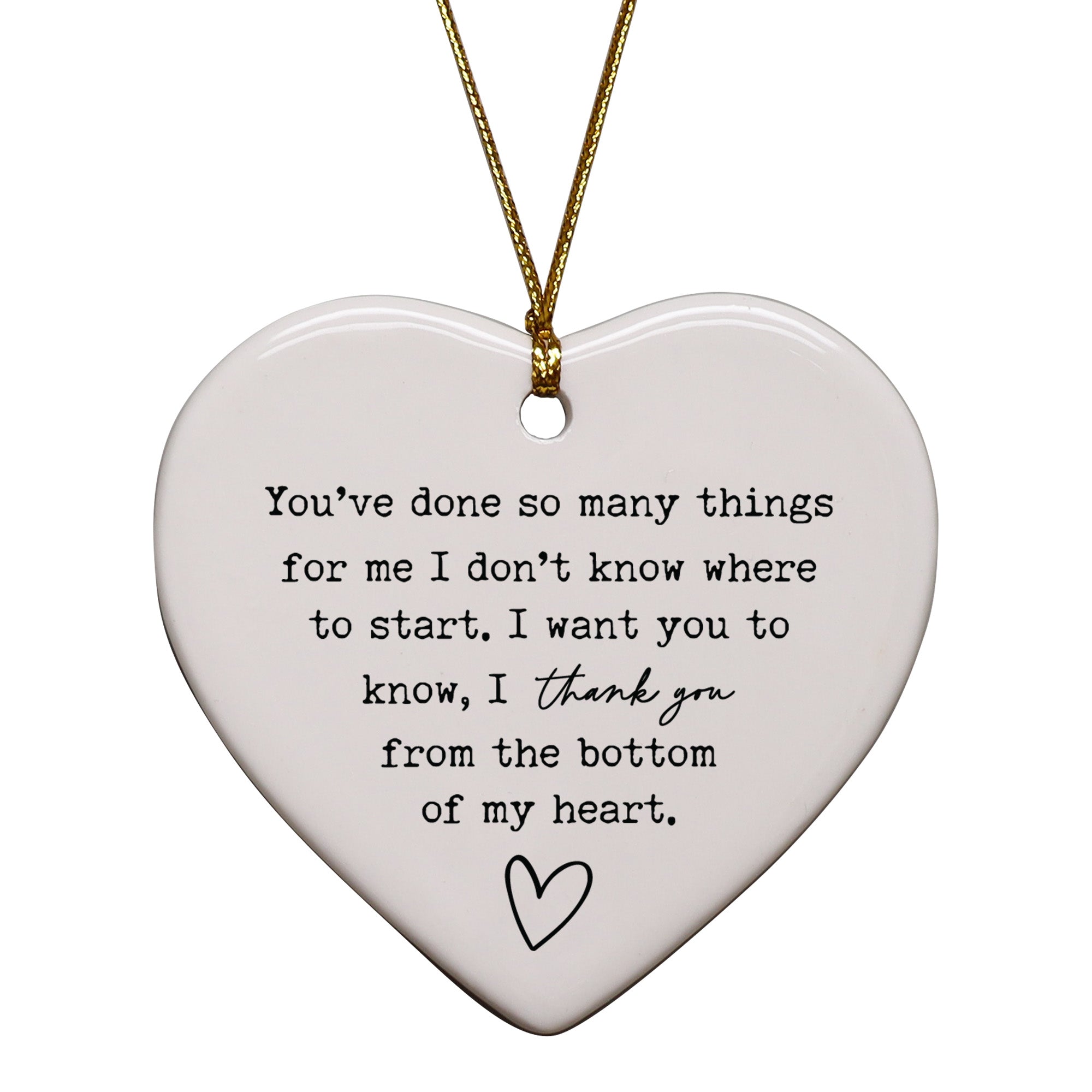 You've Done So Many Things And I Thank You Keepsake Ornament