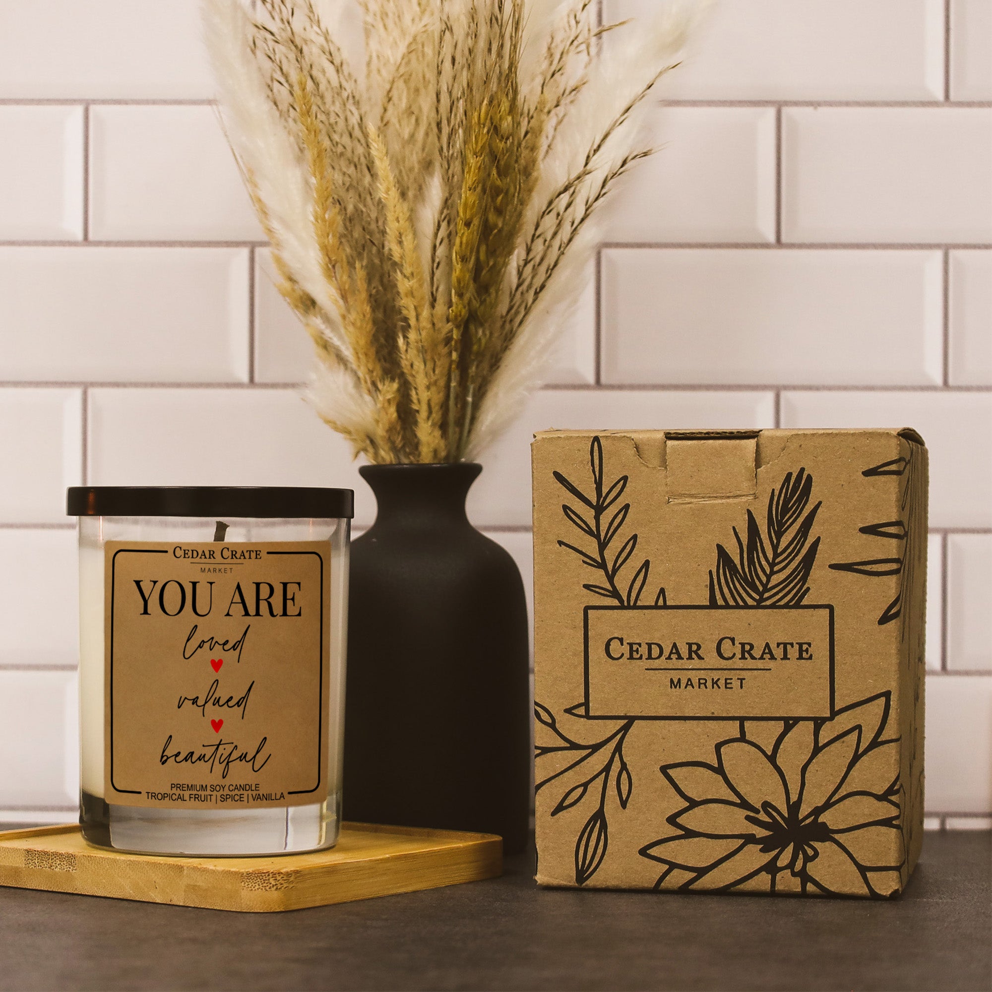 You Are Loved, Valued, Beautiful Soy Candle