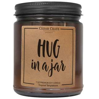 Hug In A Jar Amber Jar