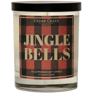 Jingle Bells Buffalo Plaid Soy Candle