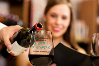 Sometimes You Forget You're Awesome - Wine Glass