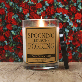 Spooning Leads To Forking Soy Candle